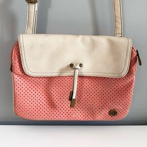 FIORELLI Cross Body Coral Cream Vegan Leather Bag GUC